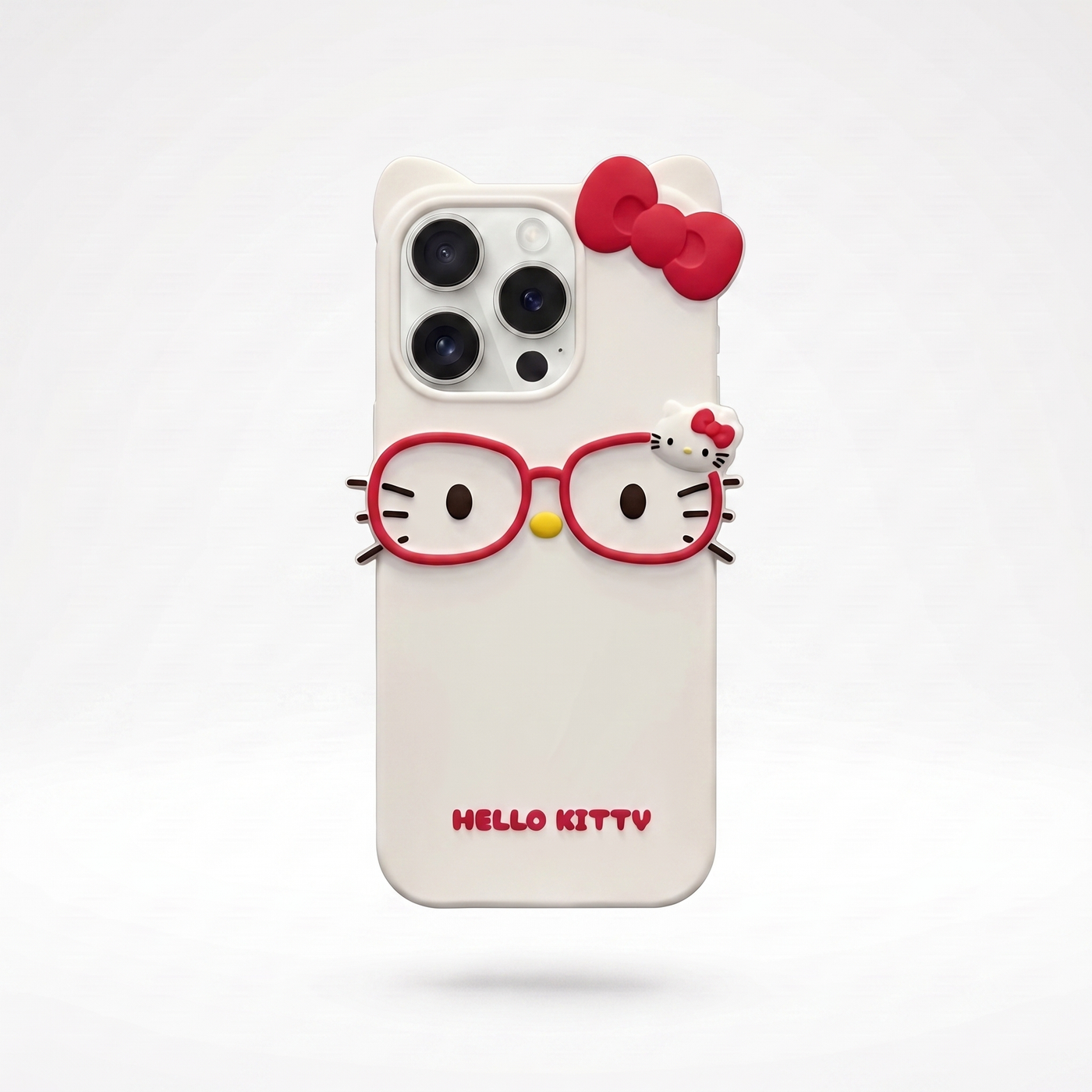 Cloud Kitty – white glasses-cat iPhone case | KASED