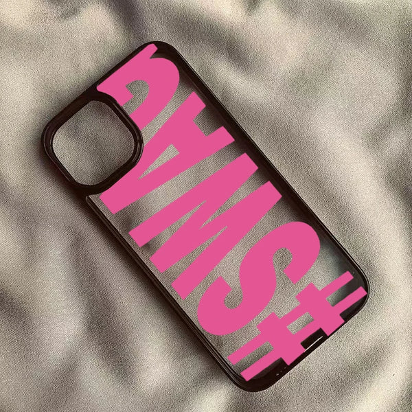 SWAG Bold Letter Phone Case for Iphone 16 15 Pro Max 14 13 11 12 Pro Max 17Air 16E X XR XS Max 7 8 plus SE 2022 Shockproof Cover