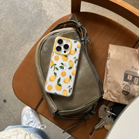 KASED Spritz iPhone case – citrus summer print, close-up detail