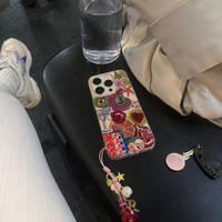 KASED Sicily iPhone case – retro fruit print, close-up detail