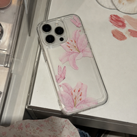 KASED Pressed Petals iPhone case – pressed-flower design, detail view
