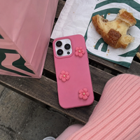 KASED Petal Pop iPhone case – dopamine floral design, detail view
