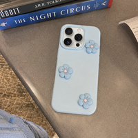 KASED Poppy Pop iPhone case – dopamine floral design, detail view