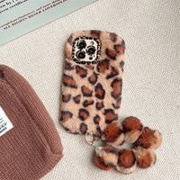 Cocoa Plush plush leopard iPhone case, view 2 | KASED