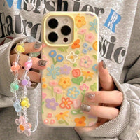 Painted Petals oil-painting floral iPhone case, view 2 | KASED