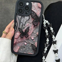 Midnight Wings black butterfly iPhone case, view 7 | KASED