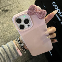 Diamond Bow rhinestone bow iPhone case, view 3 | KASED