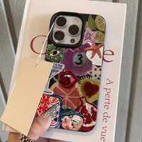 Retro Fruit Pattern Phone Case For iPhone 17 Pro Max 16 15 14 13 12 11 Pro Max 16e X XR XS Max 15 14 Plus Shockproof Soft Cover