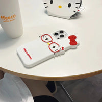 Cloud Kitty glasses-cat iPhone case, view 2 | KASED