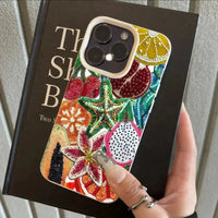 Retro Fruit Pattern Phone Case For iPhone 17 Pro Max 16 15 14 13 12 11 Pro Max 16e X XR XS Max 15 14 Plus Shockproof Soft Cover