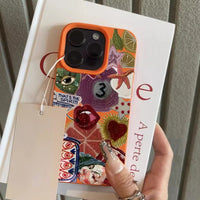Retro Fruit Pattern Phone Case For iPhone 17 Pro Max 16 15 14 13 12 11 Pro Max 16e X XR XS Max 15 14 Plus Shockproof Soft Cover