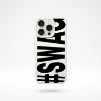 SWAG Bold Letter Phone Case for iPhone 16 15 Pro Max 14 13 11 12 Pro Max 17Air 16E X XR XS Max 7 8 Plus SE 2022 Shockproof Cover
