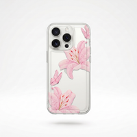 KASED Pressed Petals phone case – pressed-flower clear design for iPhone, dreamy aesthetic
