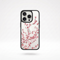 KASED Sakura Blush phone case – blush cherry-blossom floral design for iPhone, soft aesthetic