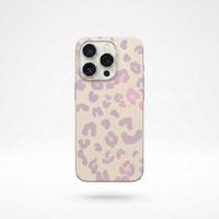 KASED Cream Wildcat phone case – cream leopard-print design for iPhone, quiet-luxury aesthetic