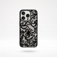 KASED Lace Darling phone case – rose lace textured design for iPhone, feminine aesthetic