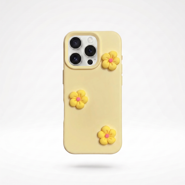 KASED Daisy Pop phone case – bright dopamine daisy design for iPhone, playful aesthetic